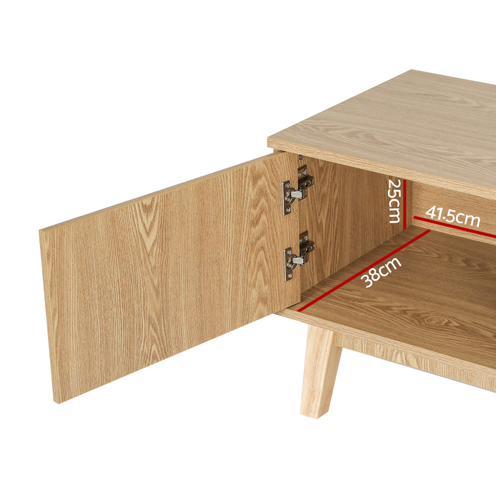 NNEDSZ TV Cabinet Entertainment Unit Stand Storage Shelves TV Unit 140CM