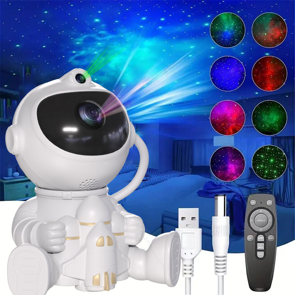 NNEDSZ Astronaut Galaxy Projector Night Light with Remote Control(space shuttle)
